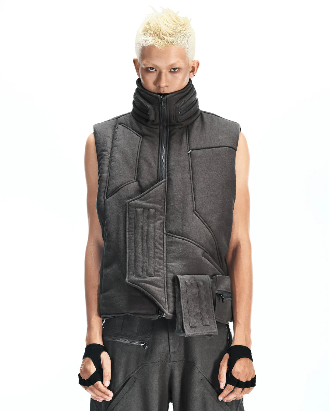 UTX-04 PUFFER VEST (Moss-Gray)
