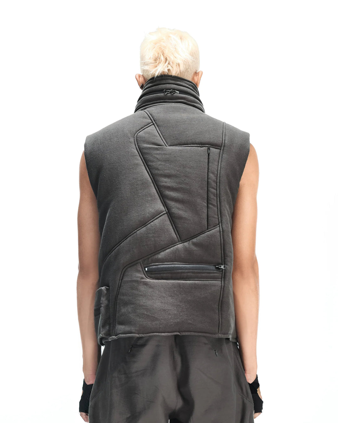 UTX-04 PUFFER VEST (Moss-Gray)
