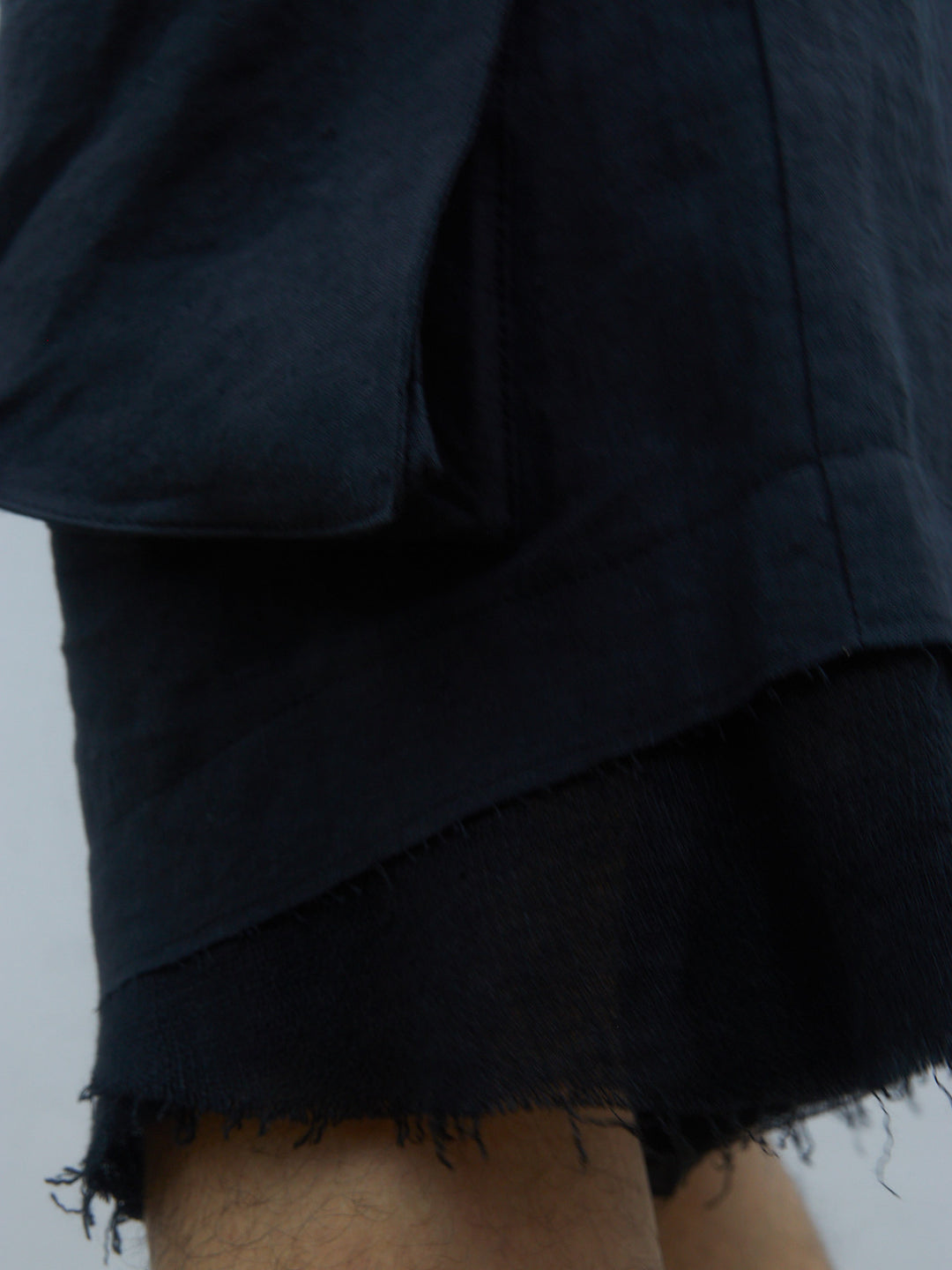 25SS HEMP WAIST BELT CARGO SHORTS