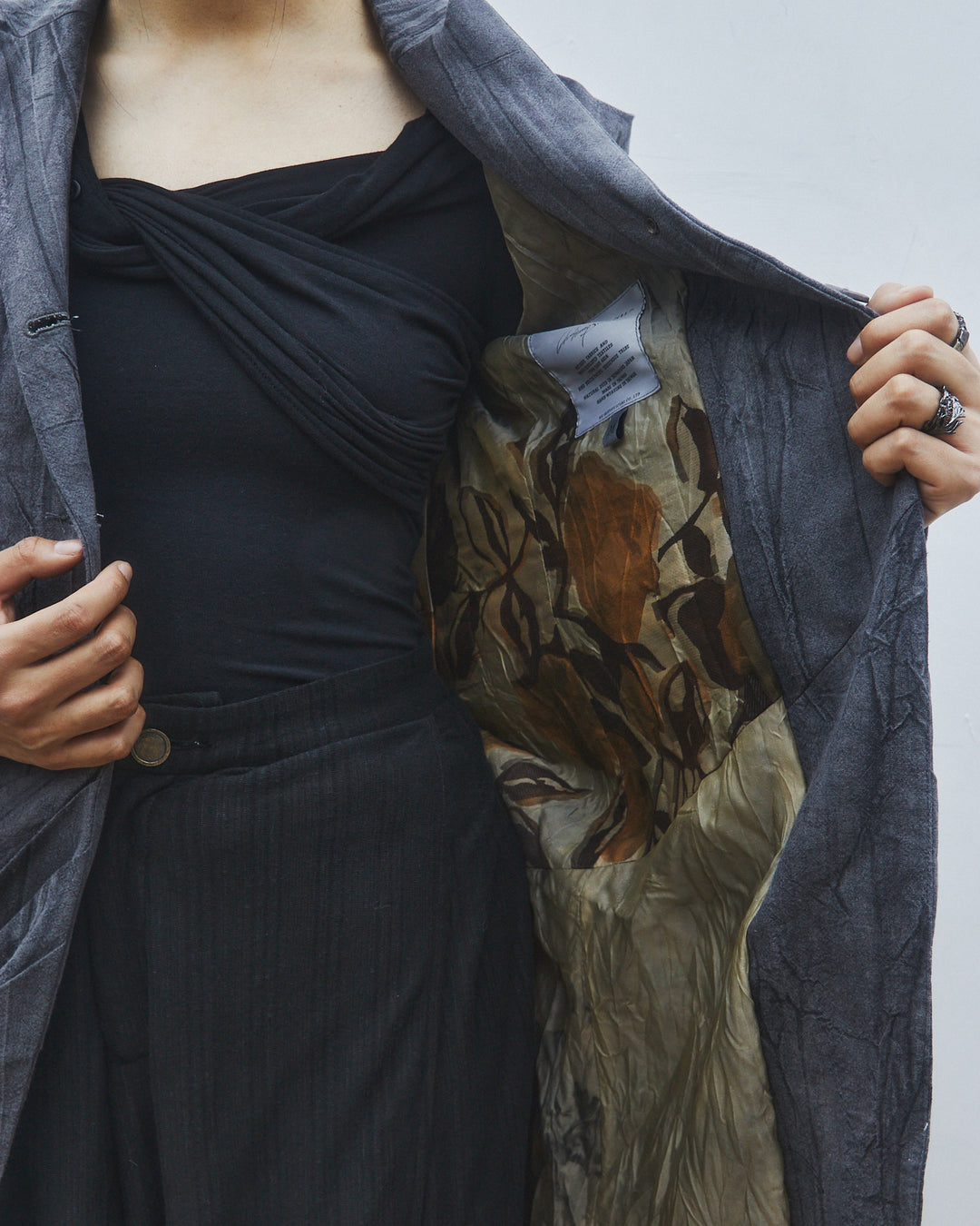 25SS HAND DYED STICHED FITTED COAT