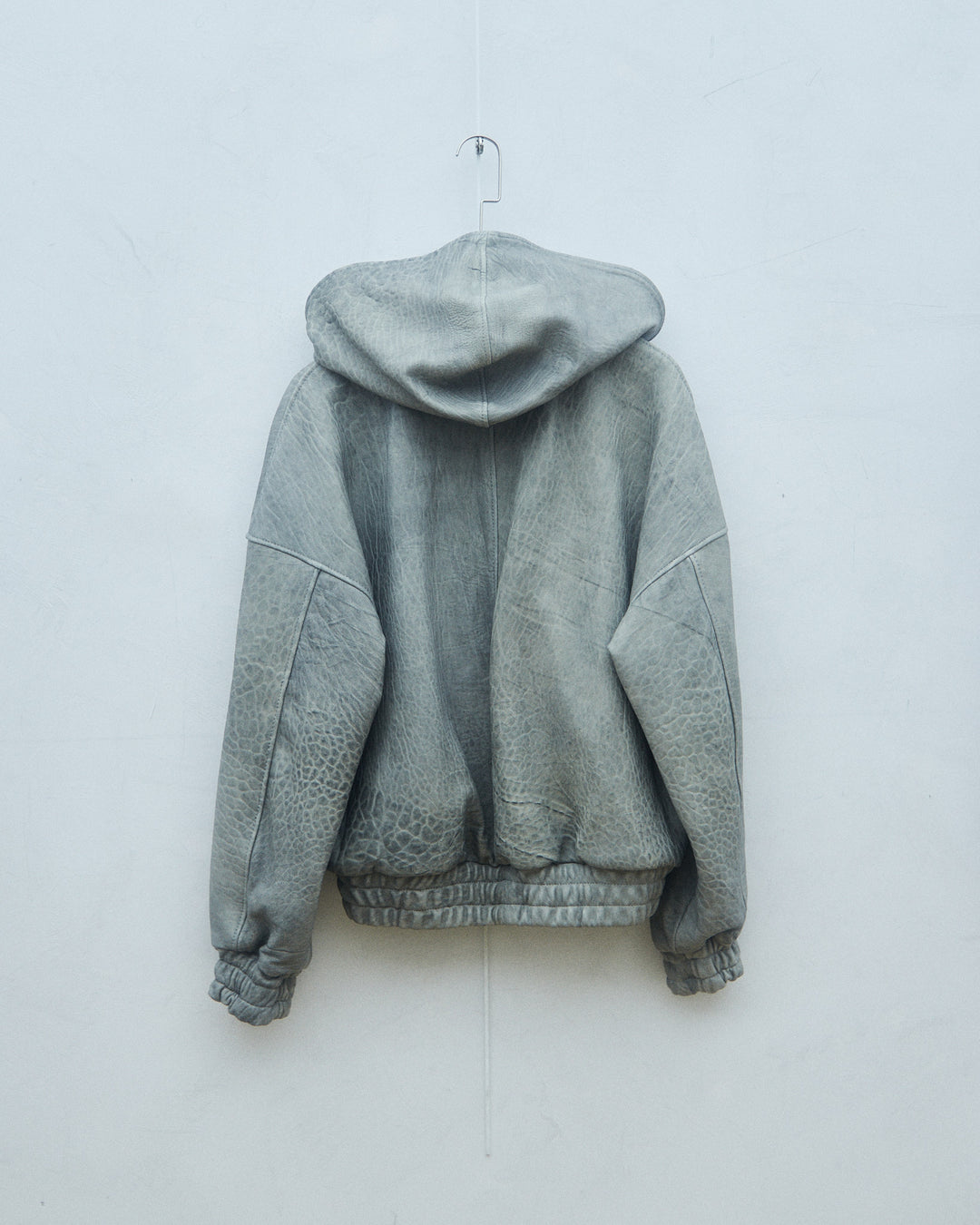 RAAS Gray Maltinto Leather Bomber