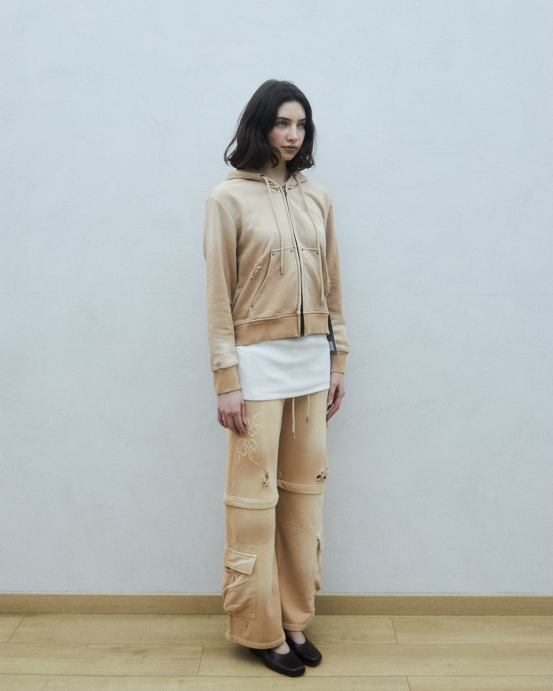 Low waist convertible sweatpants