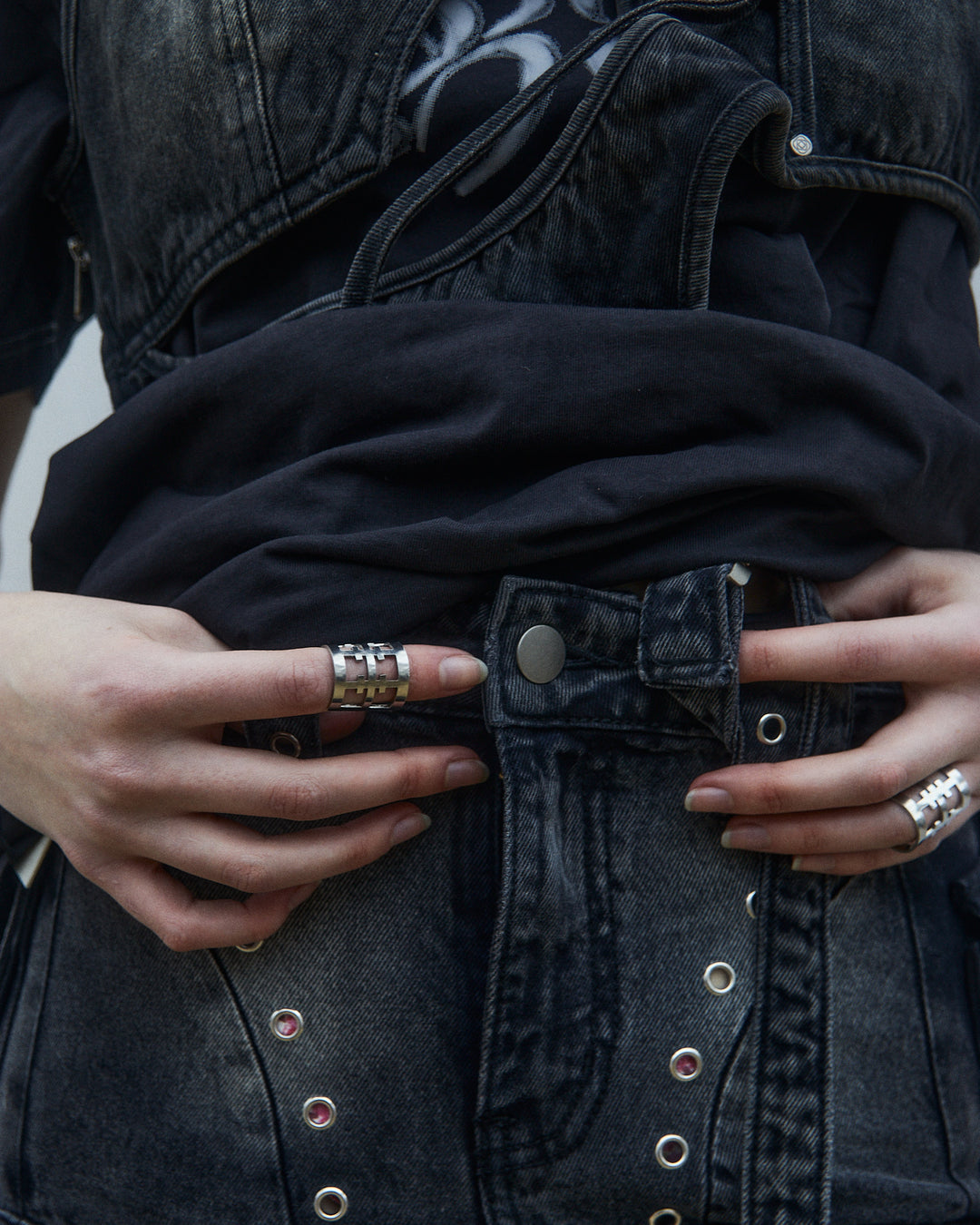 Flared convertible maxi skirt