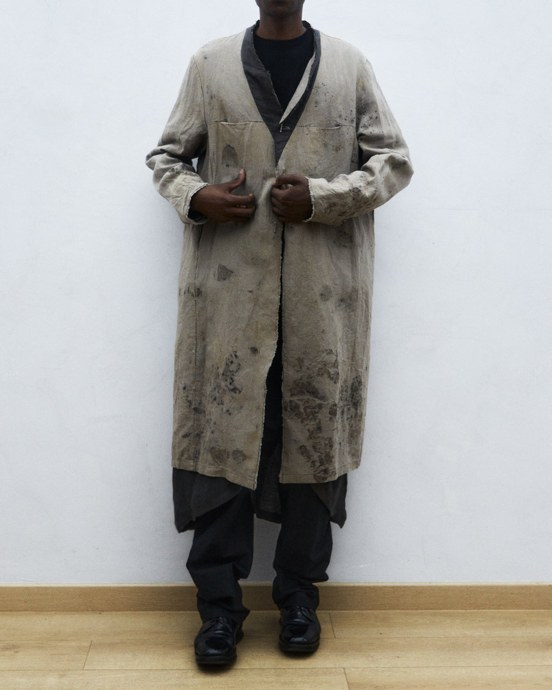 25SS SINGLE BREASTED ECO HEMP COAT
