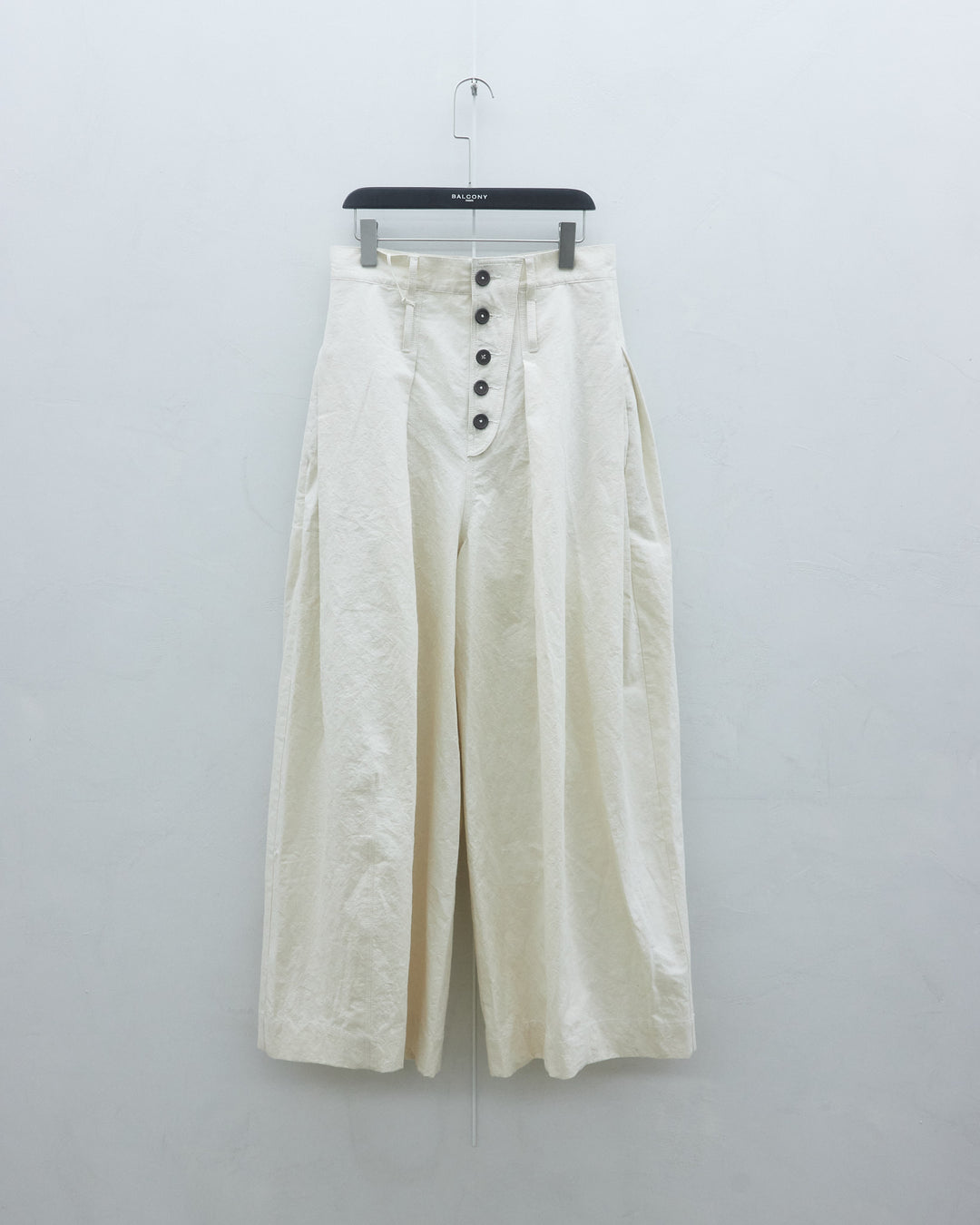 Cotton Wide-Leg Trousers