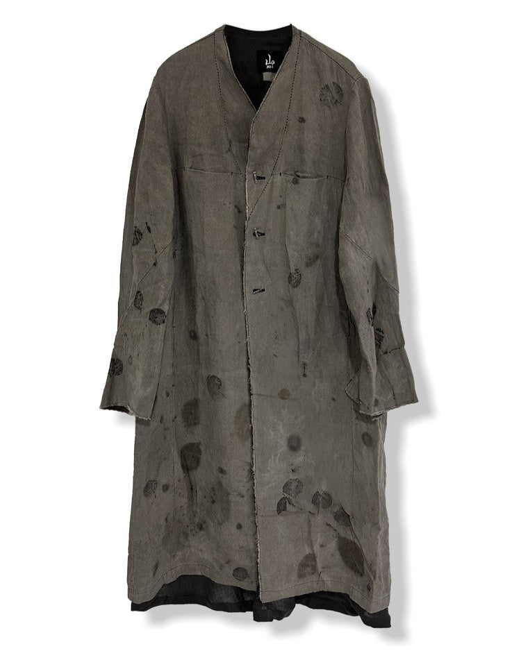 25SS SINGLE BREASTED ECO HEMP COAT