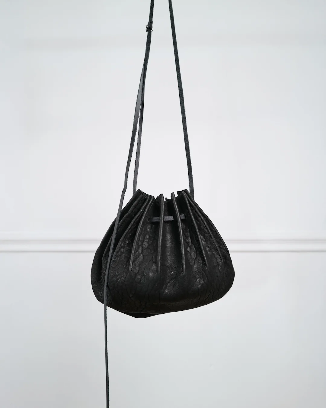SHELLIE UMBRA-WASHED LEATHER BAG
