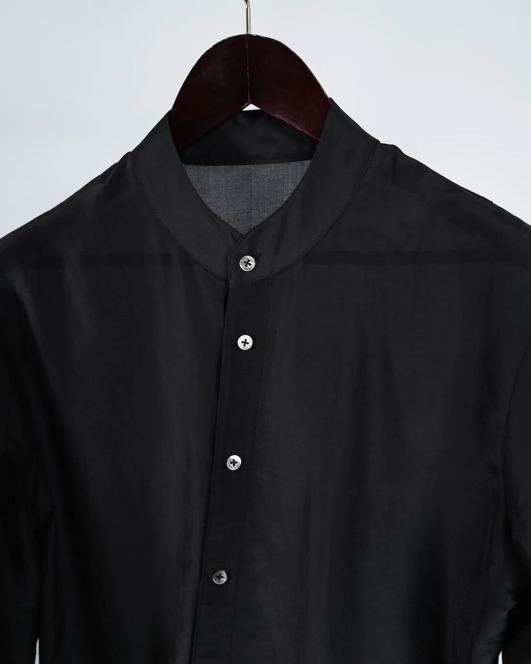 ASYMMETRIC BUTTON-UP SHIRT
