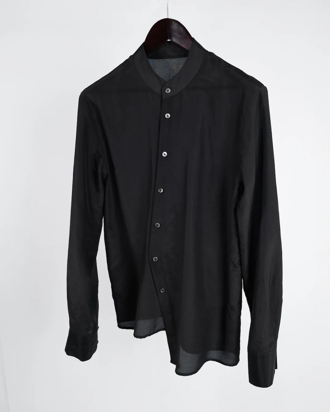 ASYMMETRIC BUTTON-UP SHIRT
