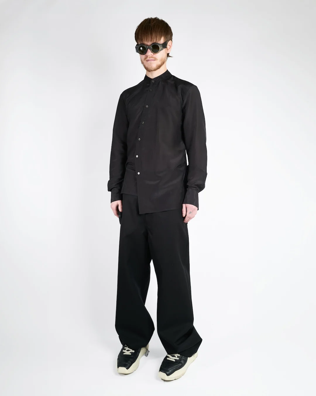 ASYMMETRIC BUTTON-UP SHIRT