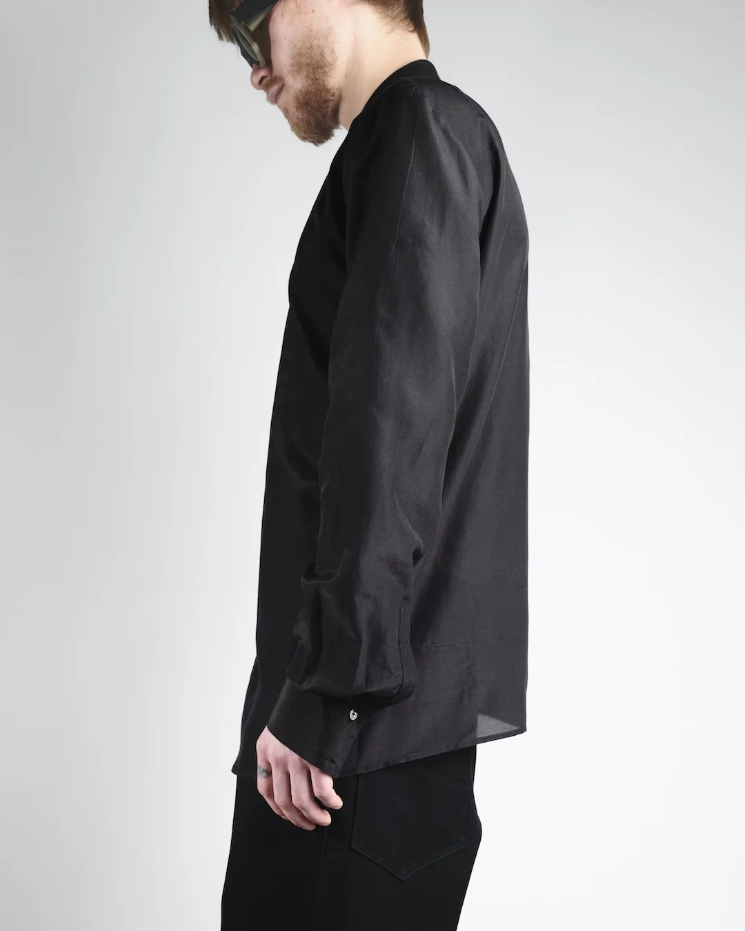 ASYMMETRIC BUTTON-UP SHIRT