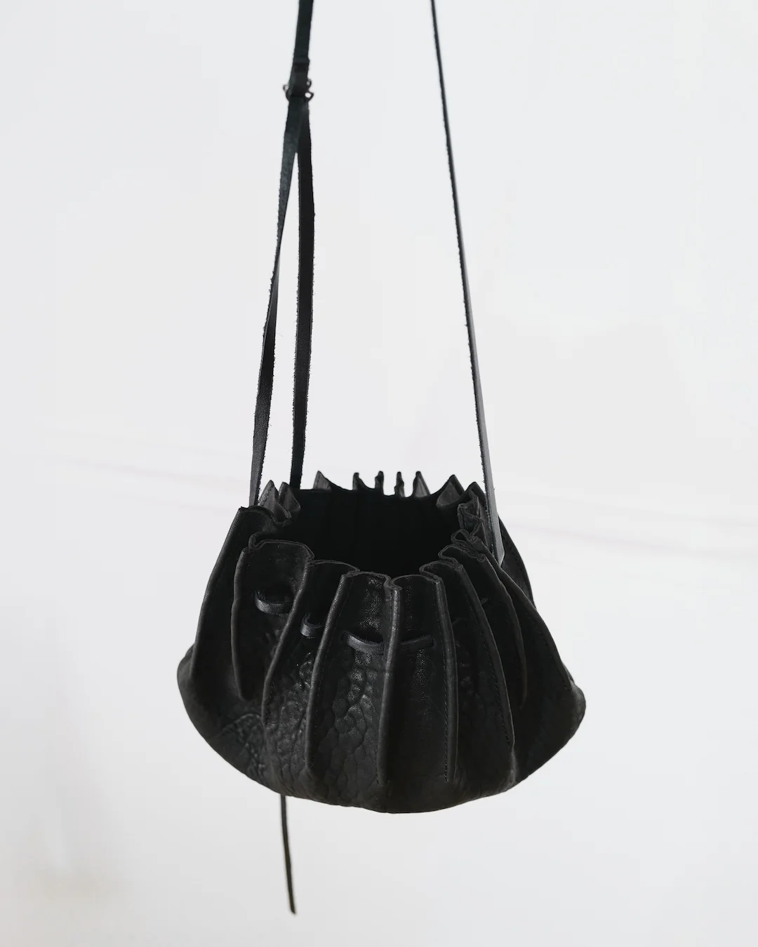 SHELLIE UMBRA-WASHED LEATHER BAG