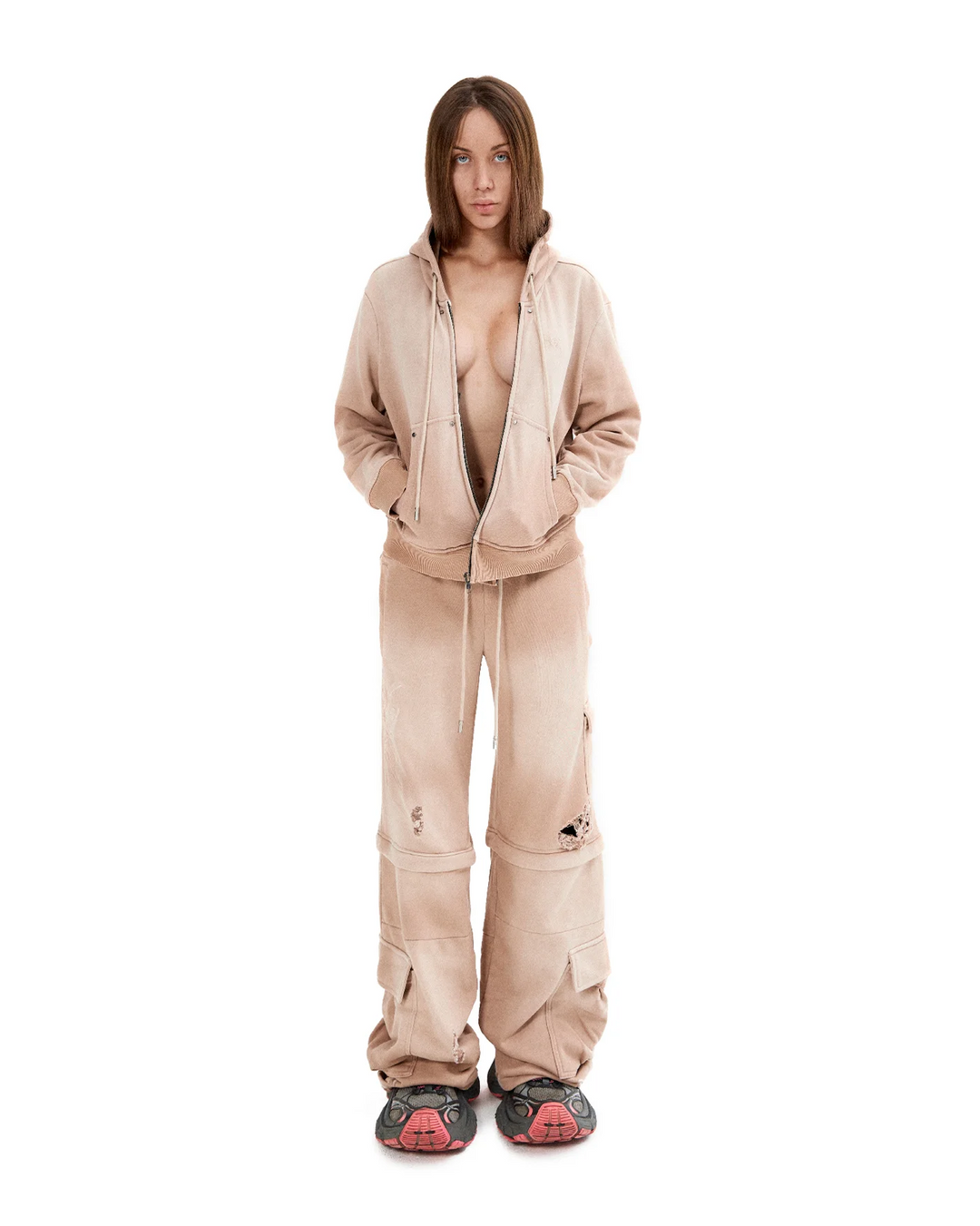 Low waist convertible sweatpants