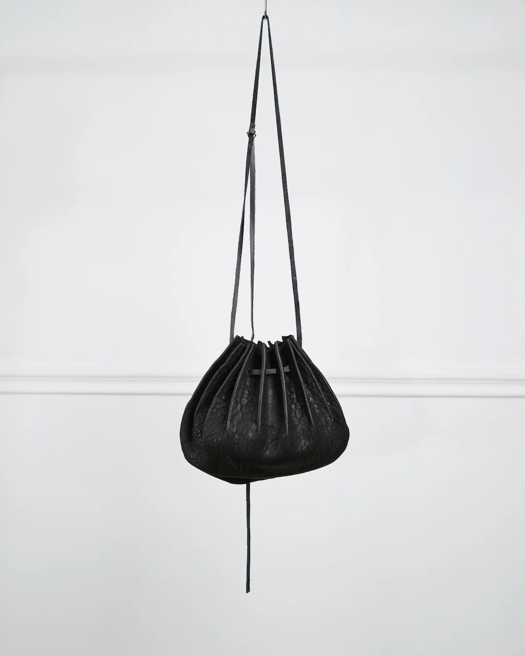 SHELLIE UMBRA-WASHED LEATHER BAG