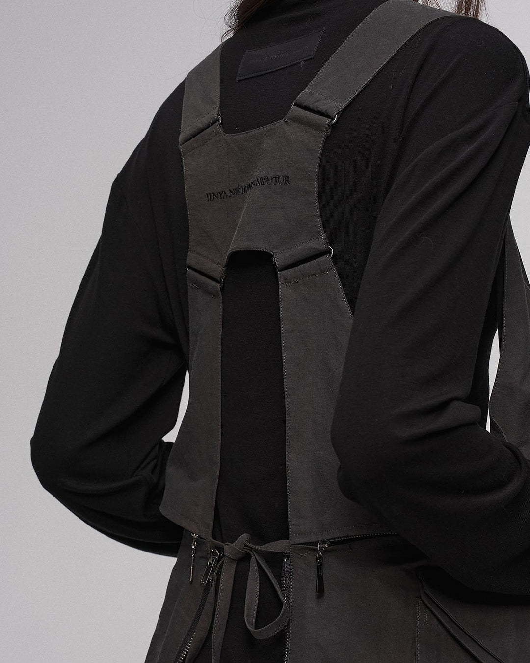 Tactical vest bag (black and green)