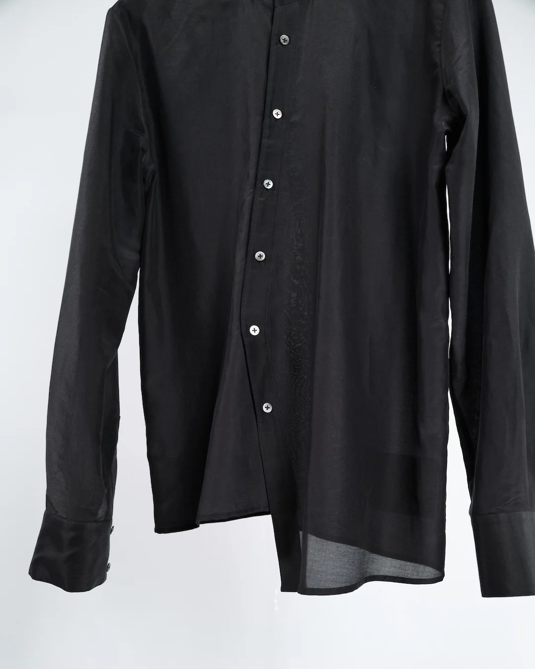 ASYMMETRIC BUTTON-UP SHIRT